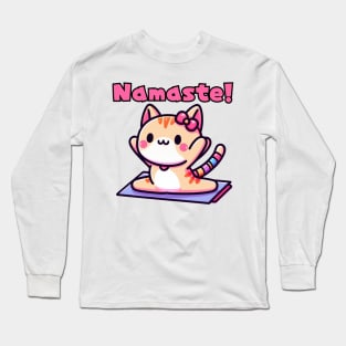 Meow Yoga instructor Long Sleeve T-Shirt